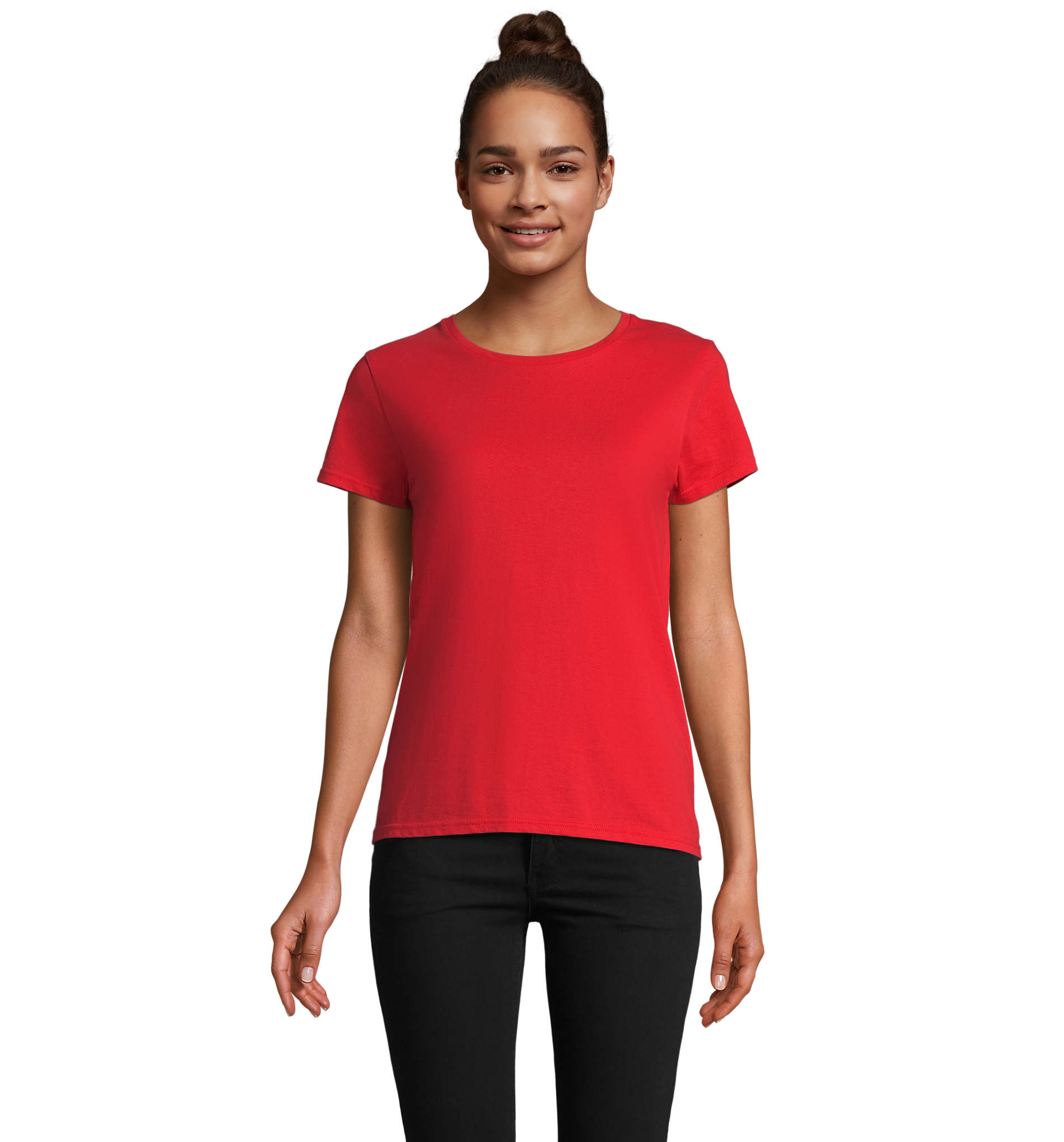 T-shirt publicitaire 175g femme Pioneer Rouge vif